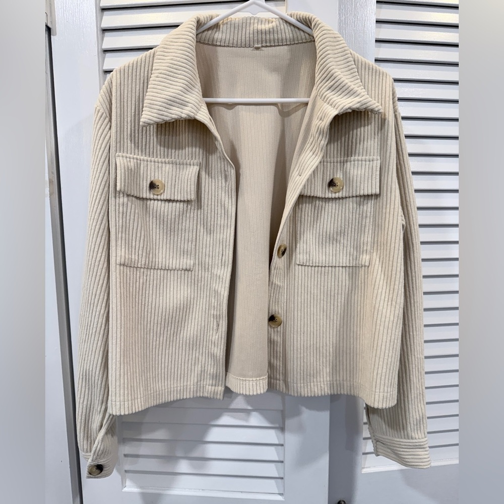Cream Corduroy Jacket